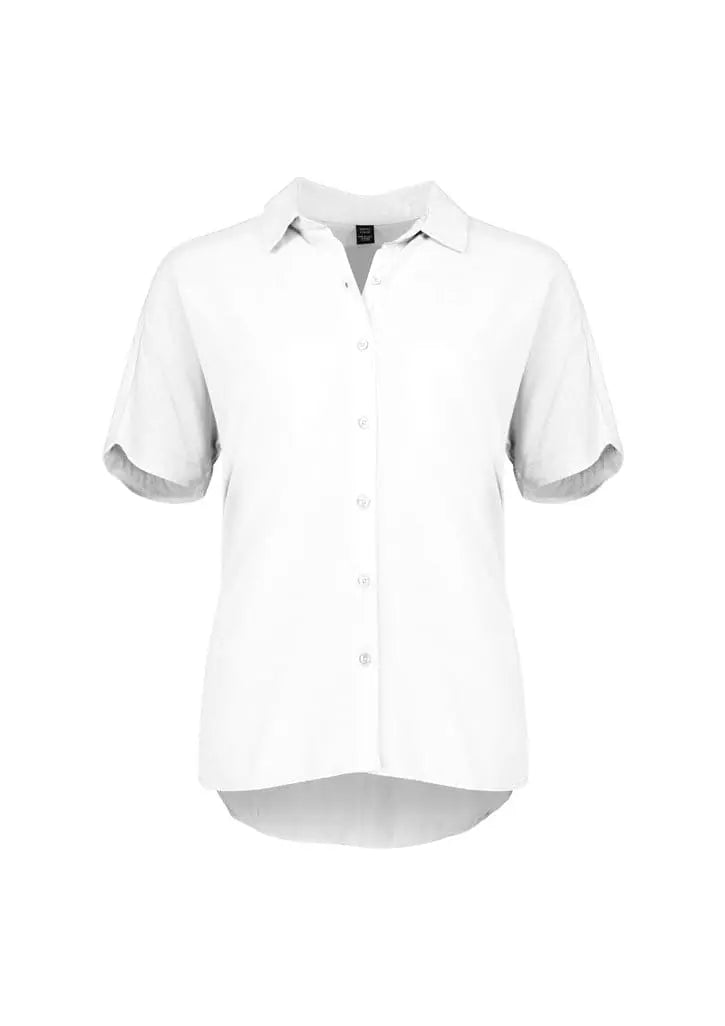Biz Collection Dahlia Short Sleeve Blouse RB365L Metro Workwear.